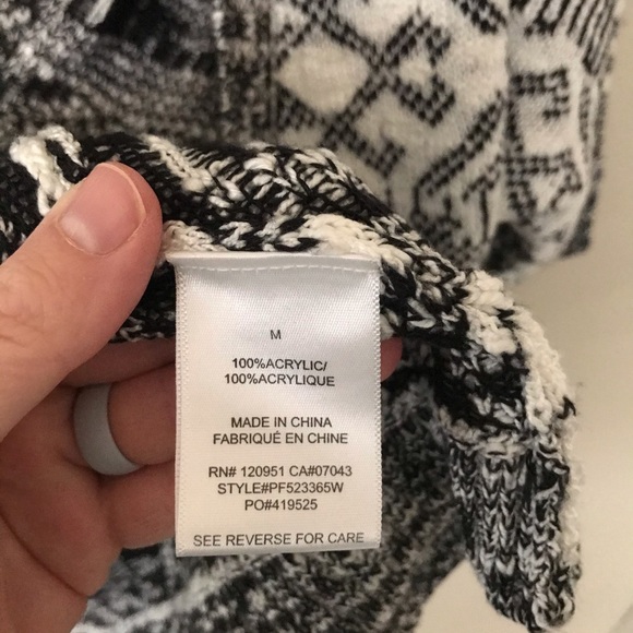 PINK ROSE Open Front Cardigan | Duster Aztec Print - Picture 6 of 7